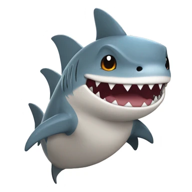 Shark in a Eevee costume sticker