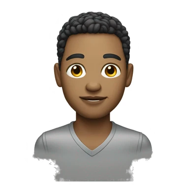 stylish light-skinned male portrait sticker