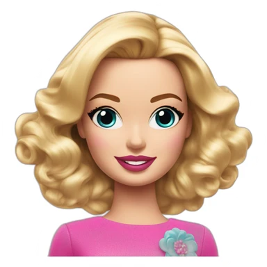 Margot Robbie as Barbie sticker
