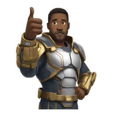 focused Scifi-gauntlet Thumbs-up sticker