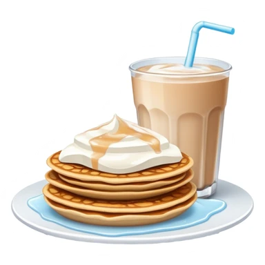 tostadas francesas con leche con hielo y cafe sticker