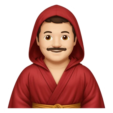Create a Nacho Libre emoji for a teams chat but make it more original style to the movie sticker
