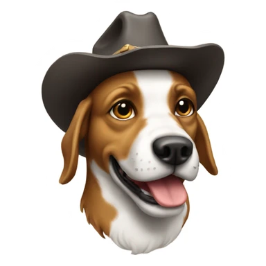 Cowboy dog sticker