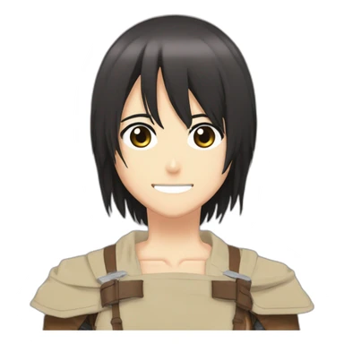 mikasa ackerman shake Eren Jaeger sticker