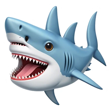 Shark with llama head sticker