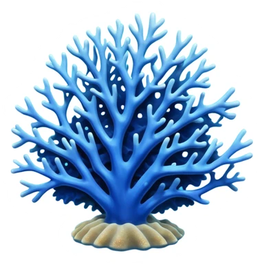 blue Coral in sea sticker
