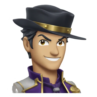 Kujo Jotaro smiling sticker