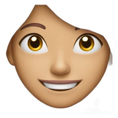 Blushing, sneaky, strong smile sticker