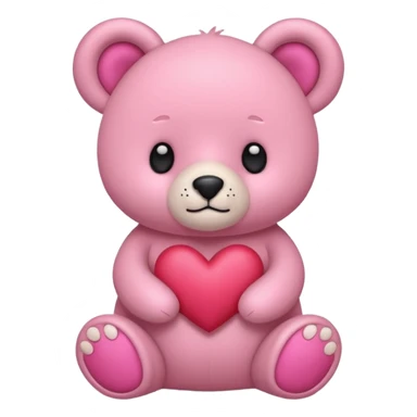 Osito con corazones sticker