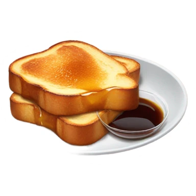 french toast with syrup sticker