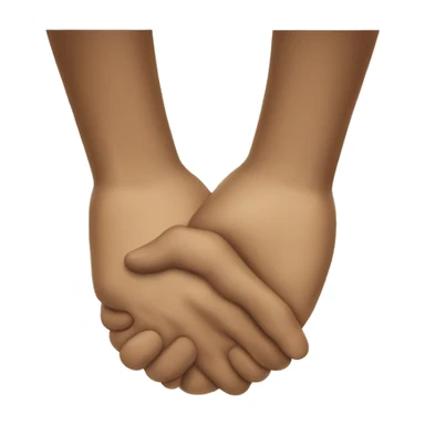 cupped hand shaking back and forth sticker