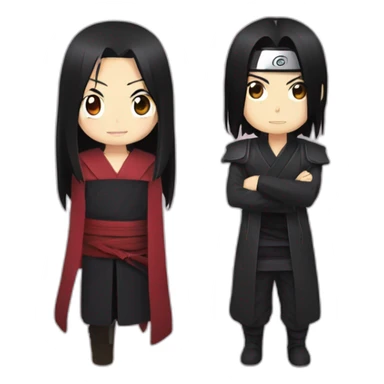 Itachi with rin sticker