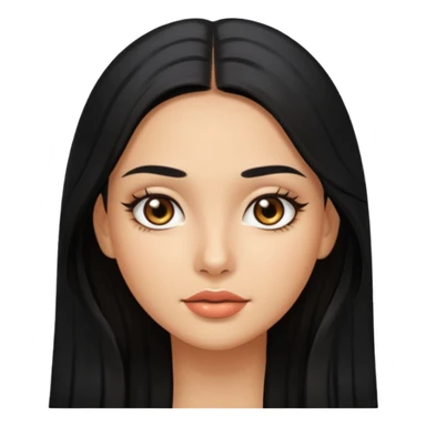 Latina girl with shiny, oily skin sticker