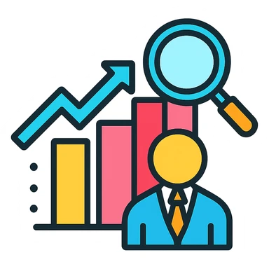 colorful business icon sticker