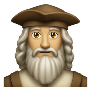 leonardo da vinci forward sticker