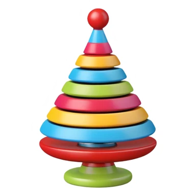 colorful spinning top toy, no face sticker