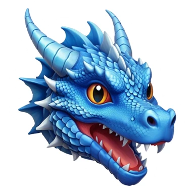 cute blue dragon head 280x280 sticker
