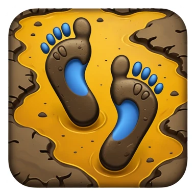 walking footsetps sticker