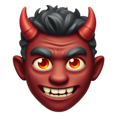 Devil smiling sticker