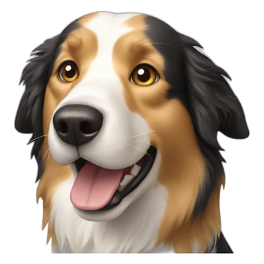 border collie golden retriever dog sticker