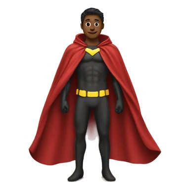 super hero cape sticker