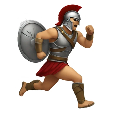 running spartan fighter sticker