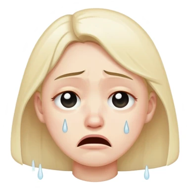 so sad and cry a lot sticker