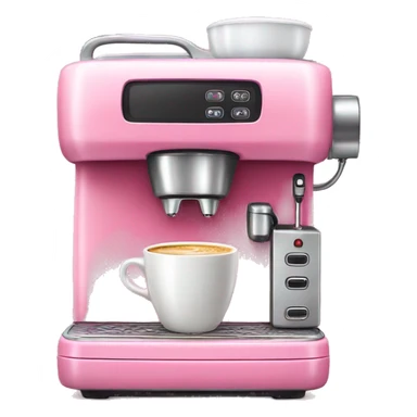 Pink Coffee machine  sticker