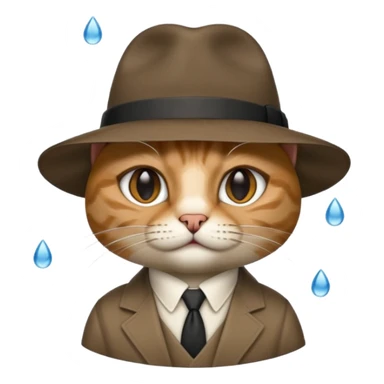 cat mafia corleone rain sticker