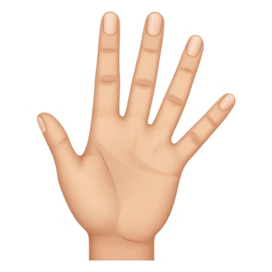 A hand holding up 3 fingers with the thumb sticker