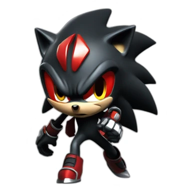 shadow the hedgehog 3d sticker