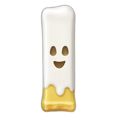 white gummy elf bar sticker