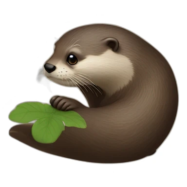 otter-spying sticker