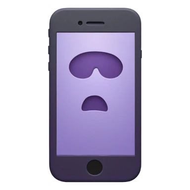 Purple iPhone 14 sticker