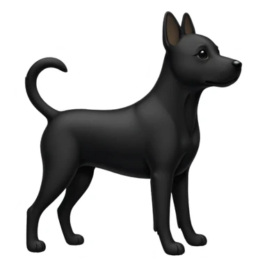 dog silhouette sticker