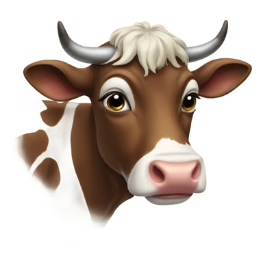Beautiful cow sticker