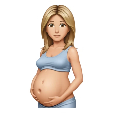jennifer aniston  pregnant belly  sticker