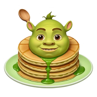 Shrek pancakes sticker