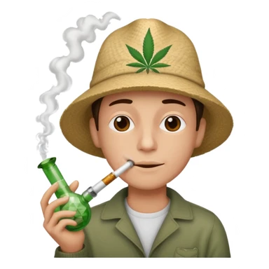 Smoking bong sticker