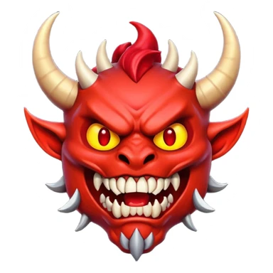 horned demon - fiery background











 sticker