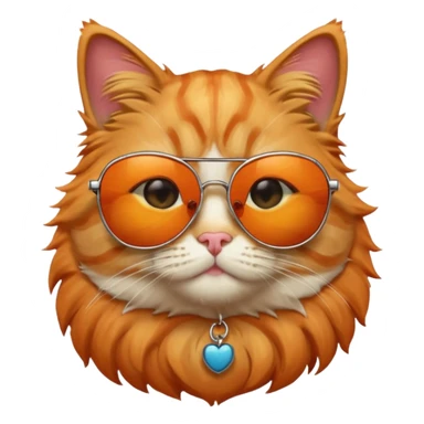 Cat with sunglasses sticker