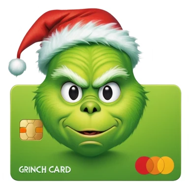 Grinch Credit Card sticker