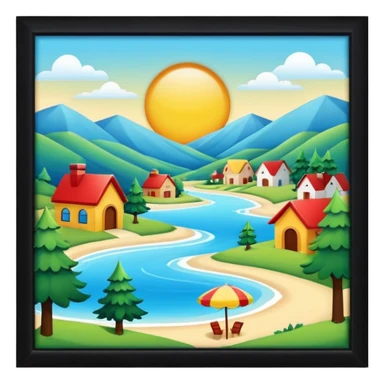 summer christmas valley sticker