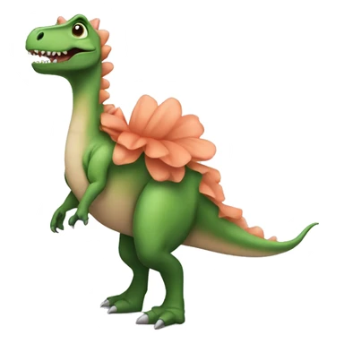 Dinosaur wearing a tutu sticker
