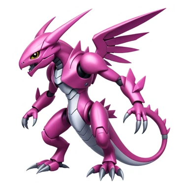  Cool Edgy Shiny Ethereal Legendary Digimon-Genesect-Palkia-hybrid full body sticker