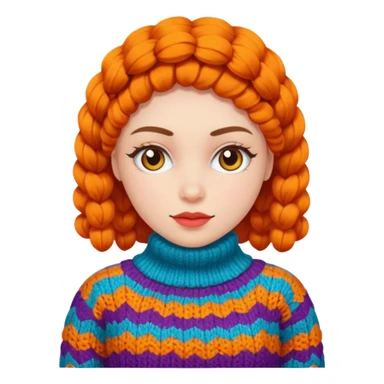 Women in Knitten wear, funky sticker