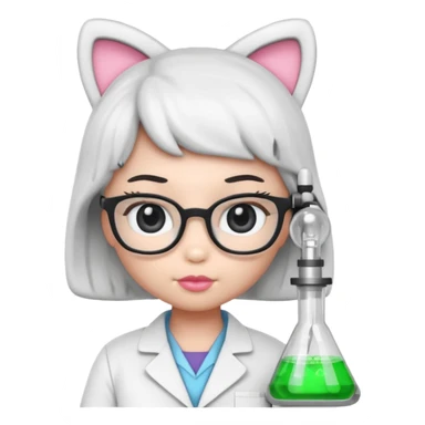 hello kitty science and black and white sticker