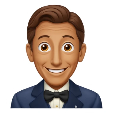 Ray Bolger with brown hair sticker