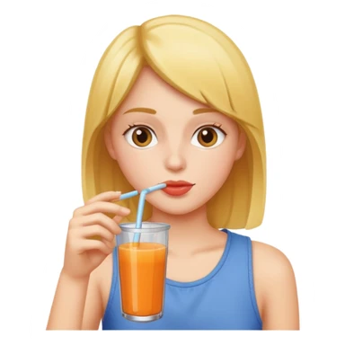 PERSON HAVING JUICE sticker