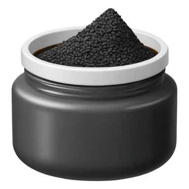 black sesame paste sticker